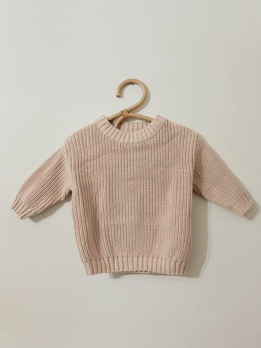 Oat Embroidered Sweater